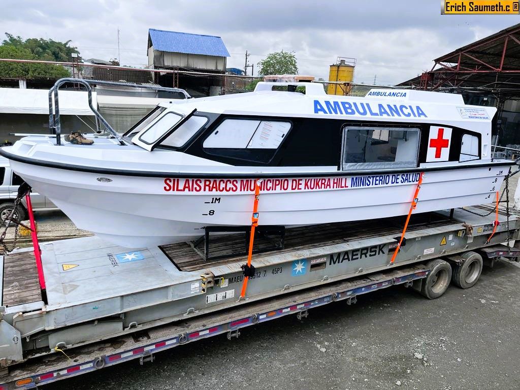 La colombiana MAR 10 exporta cuatro botes ambulancia a Nicaragua