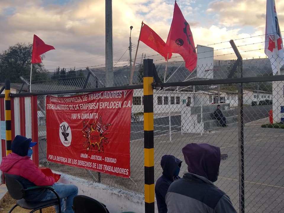 Se complica situación en la fabrica ecuatoriana de explosivos Explocen C.A.