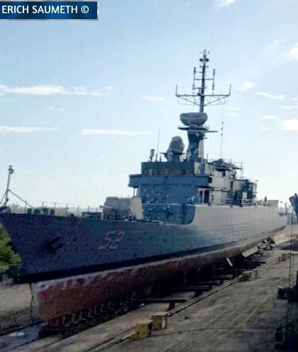 Cotecmar inicia el mantenimiento de la fragata ARC Caldas de la Armada de Colombia